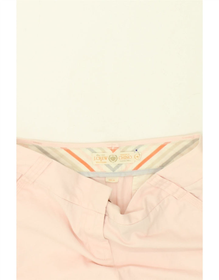 J. CREW Womens Chino Shorts US 8 Medium W34  Pink Cotton Vintage J. Crew and Second-Hand J. Crew from Messina Hembry 