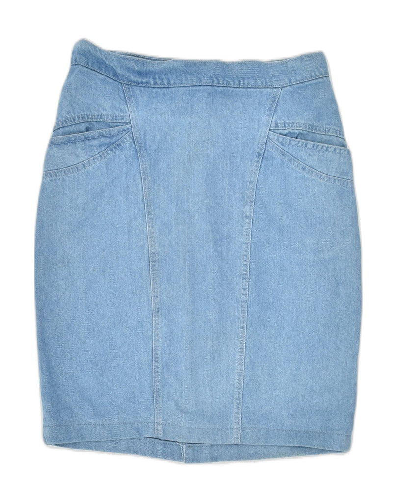 VINTAGE Womens Denim Skirt W32 Large Blue | Vintage | Thrift | Second-Hand | Used Clothing | Messina Hembry 