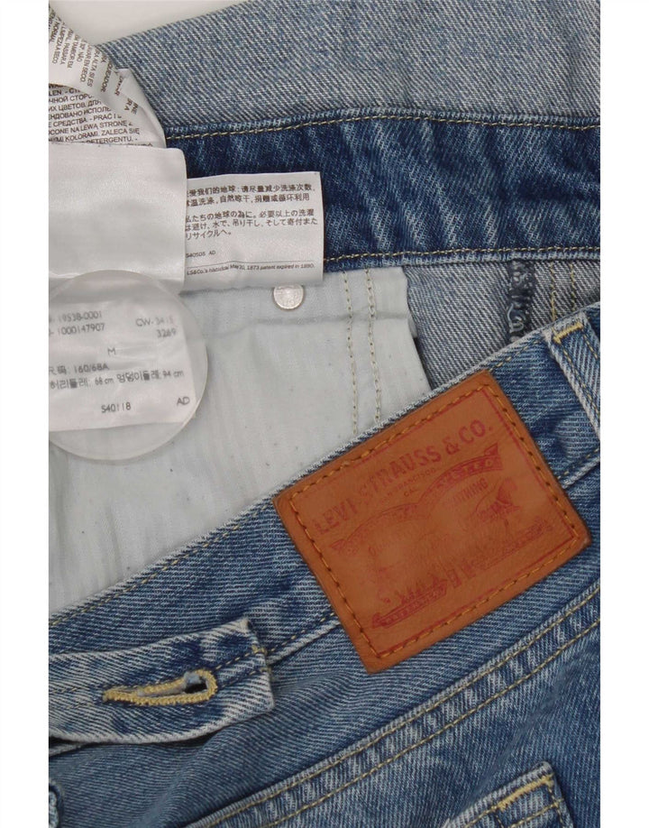 Levi's Womens Distressed Dungarees Straight Jeans Medium W36 L27 Blue