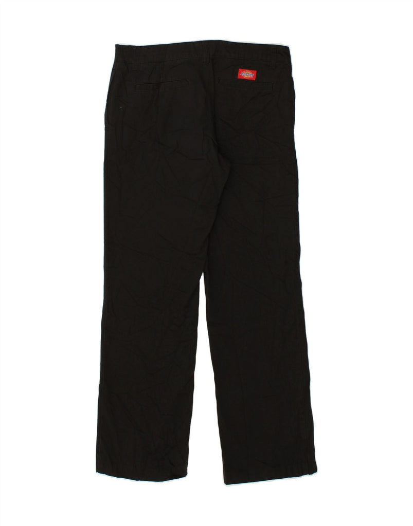 DICKIES Womens Straight Chino Trousers US 9 Medium W30 L30 Black Cotton Vintage Dickies and Second-Hand Dickies from Messina Hembry 