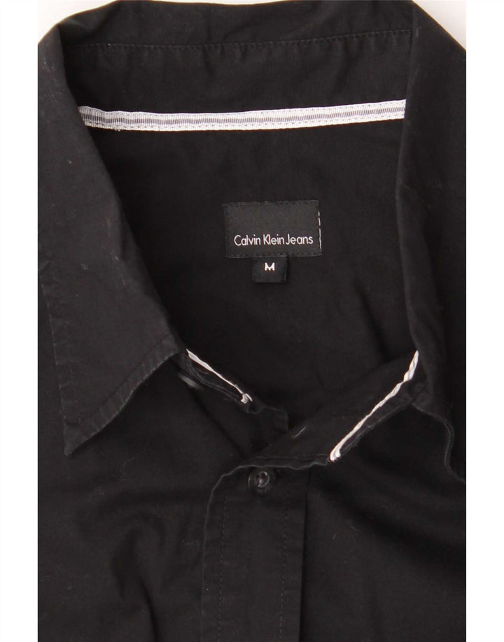 Calvin Klein Jeans Mens Shirt Medium Black Cotton
