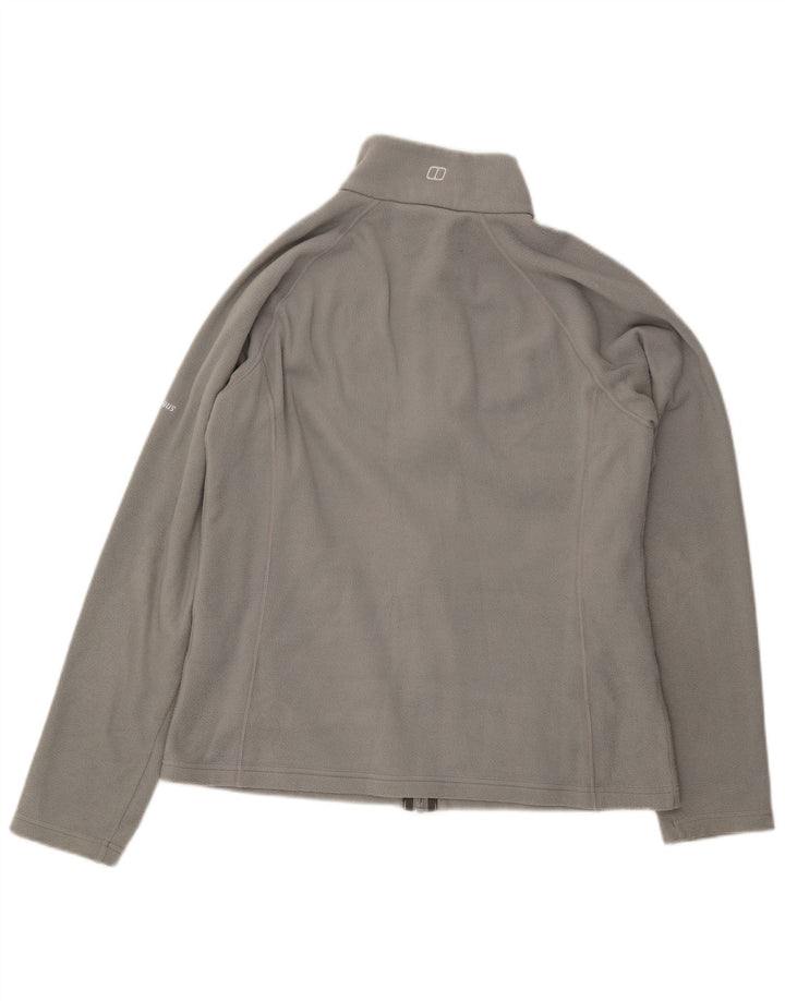 BERGHAUS Womens Fleece Jacket UK 16 Large  Grey Polyester