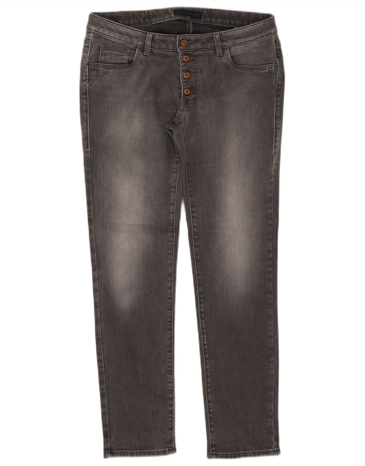 TRUSSARDI Womens Slim Jeans W28 L28 Grey Cotton