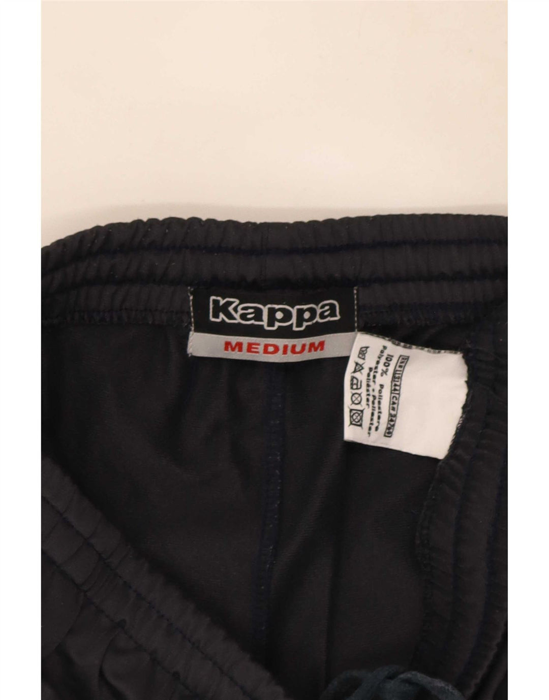 Kappa Mens Tracksuit Trousers Medium Black Colourblock Polyester