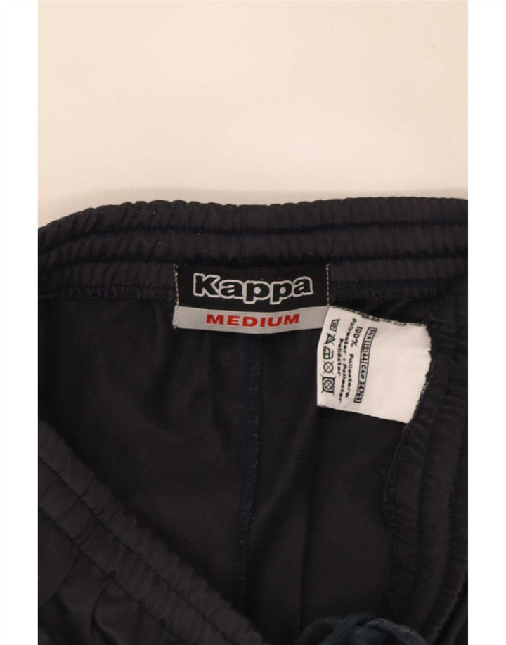 Kappa Mens Tracksuit Trousers Medium Black Colourblock Polyester