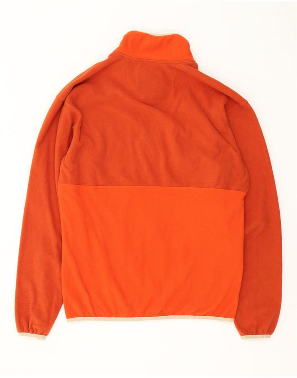 COLUMBIA Mens Fleece Jacket UK 38 Medium Orange Polyester