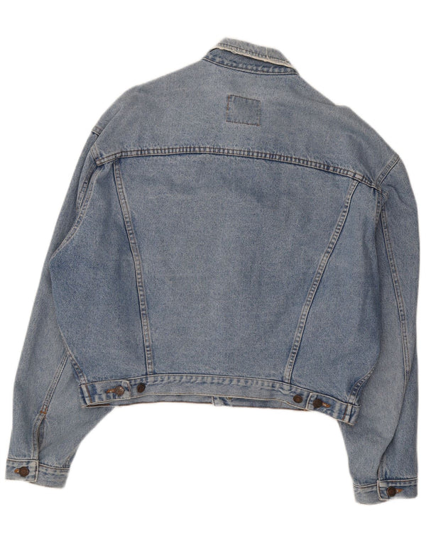 Sisley Mens Denim Jacket UK 42 XL Blue Cotton
