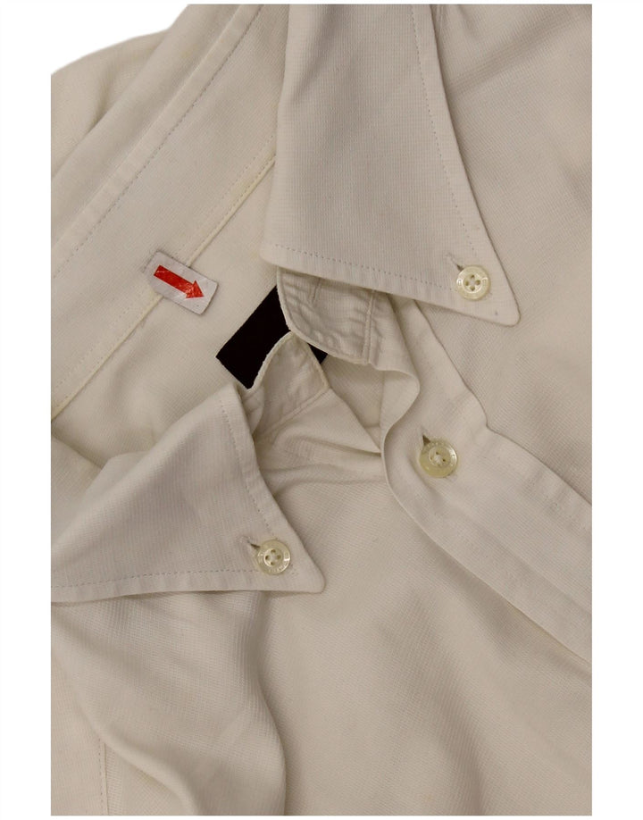 Etro Mens Shirt Size 42 Large Off White Cotton