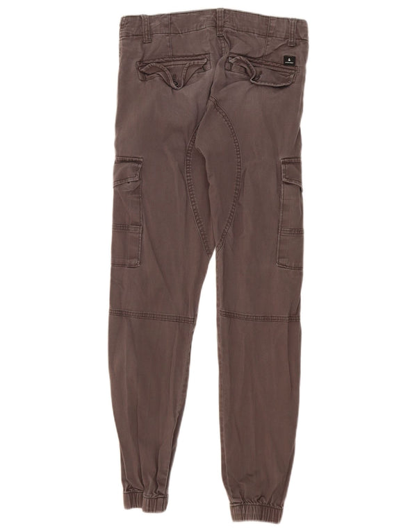 Jack & Jones Boys Joggers Cargo Trousers 15-16 Years W28 L28 Grey Cotton