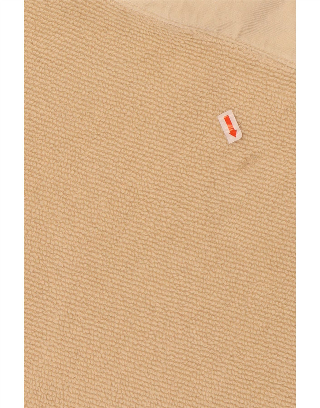 Mustang Mens Zip Neck Fleece Jumper Large Beige Colourblock Polyester