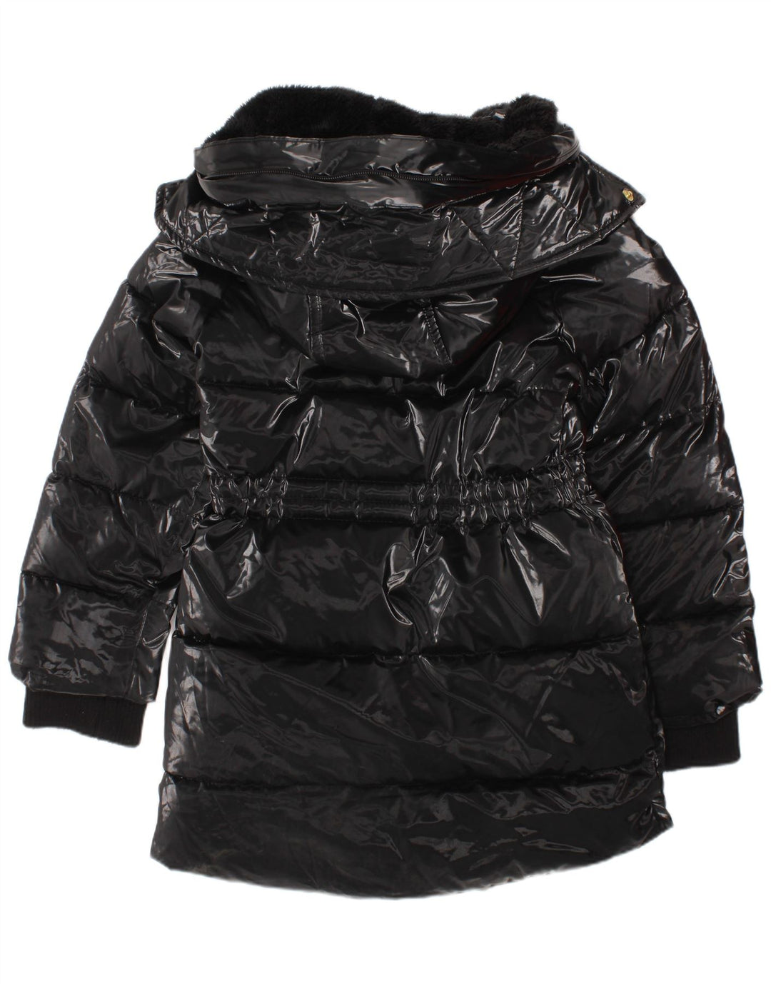 Dkny Girls Hooded Padded Coat 3-4 Years Black Polyamide