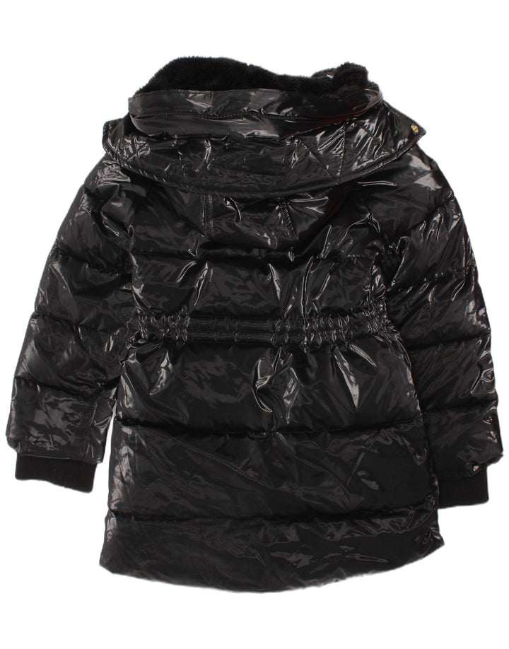 Dkny Girls Hooded Padded Coat 3-4 Years Black Polyamide