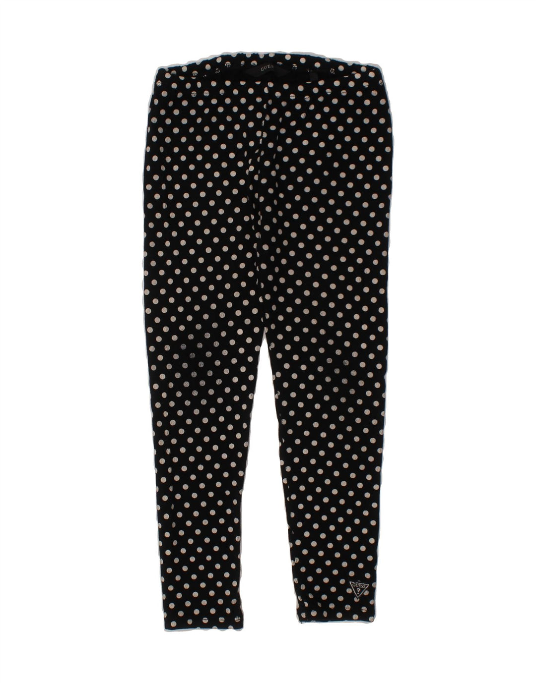 GUESS Girls Leggings 3-4 Years  Black Polka Dot Viscose Vintage Guess and Second-Hand Guess from Messina Hembry 