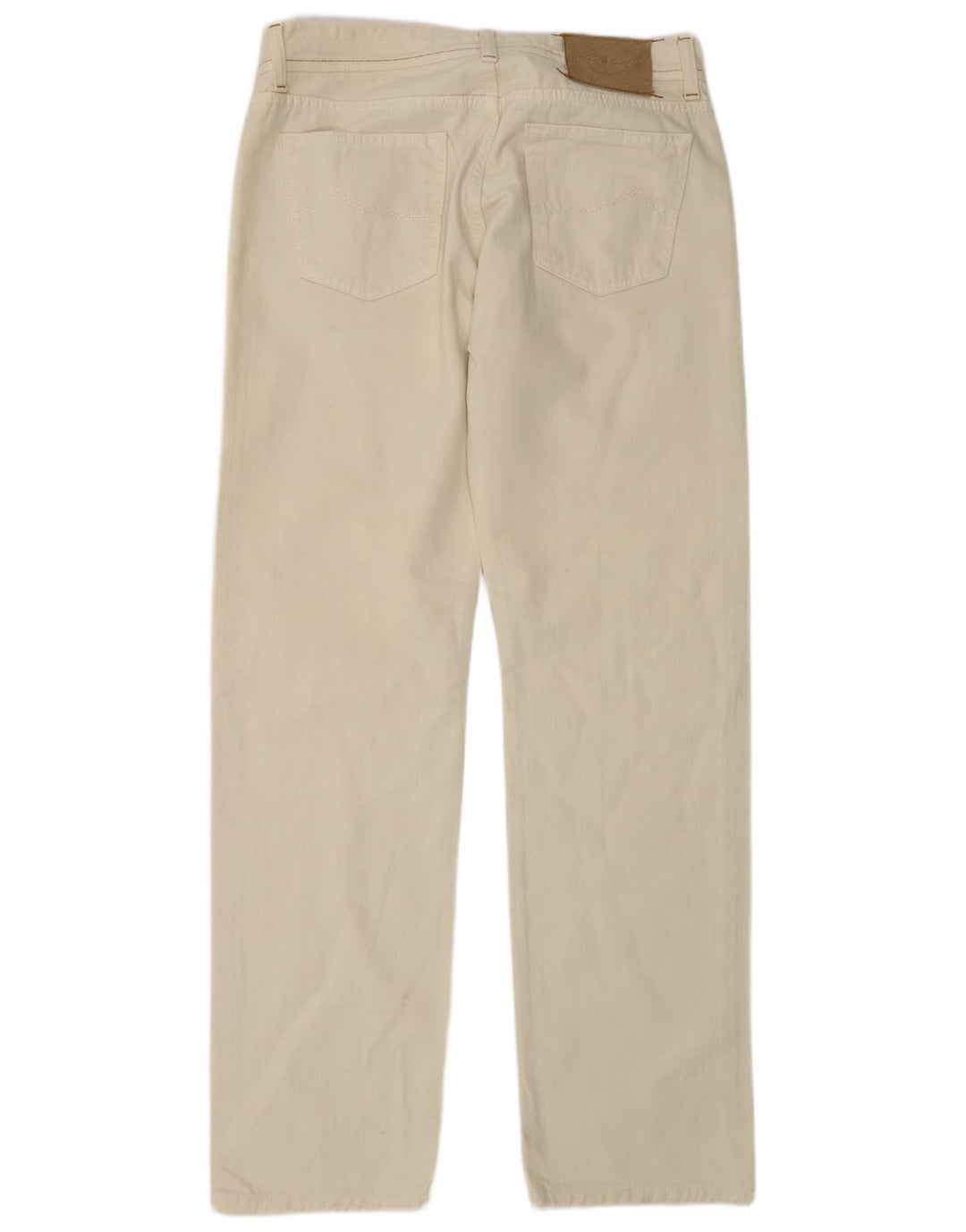 Jacob Cohen Mens Straight Jeans W35 L34 Beige Cotton