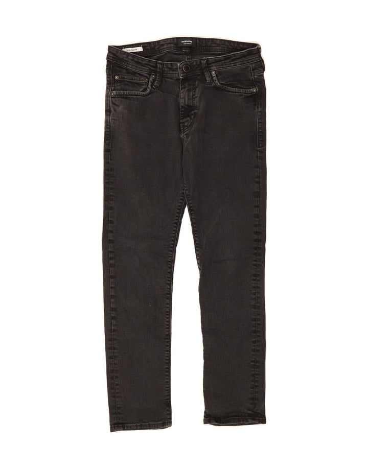 JACK & JONES Mens GLENN Slim Jeans W32 L27 Grey Cotton Vintage Jack & Jones and Second-Hand Jack & Jones from Messina Hembry 