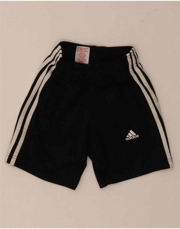 Adidas Boys Sport Shorts 7-8 Years Black Polyester