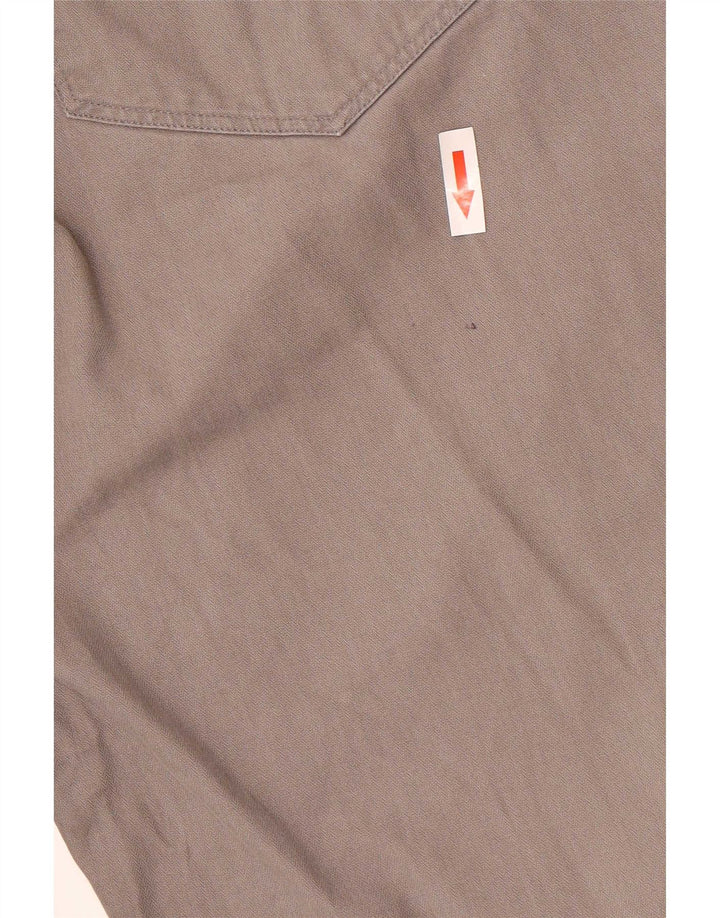 Marks & Spencer Mens Autograph Straight Cropped Trousers W40 L25 Grey