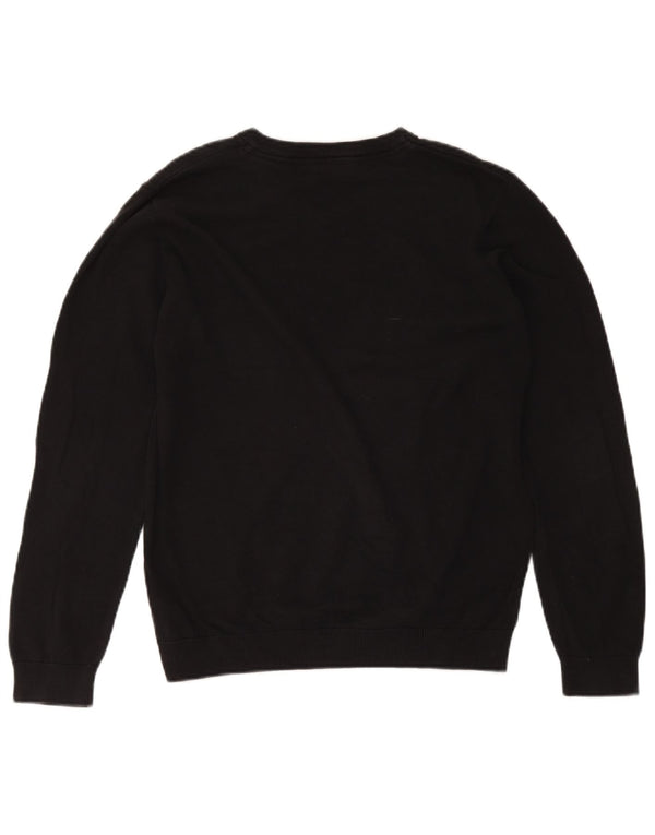 Marks & Spencer Boys V-Neck Jumper Sweater 15-16 Years Black Cotton