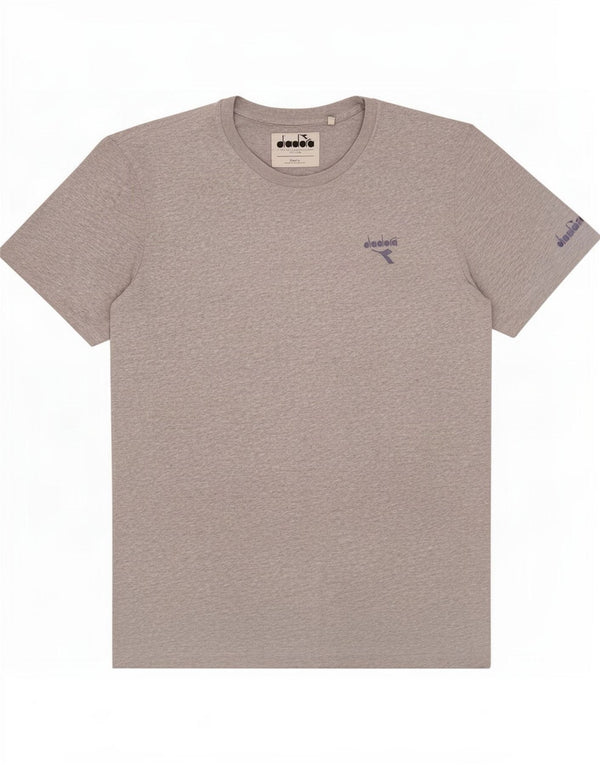 Diadora Mens T-Shirt Top XL Grey Flecked Cotton