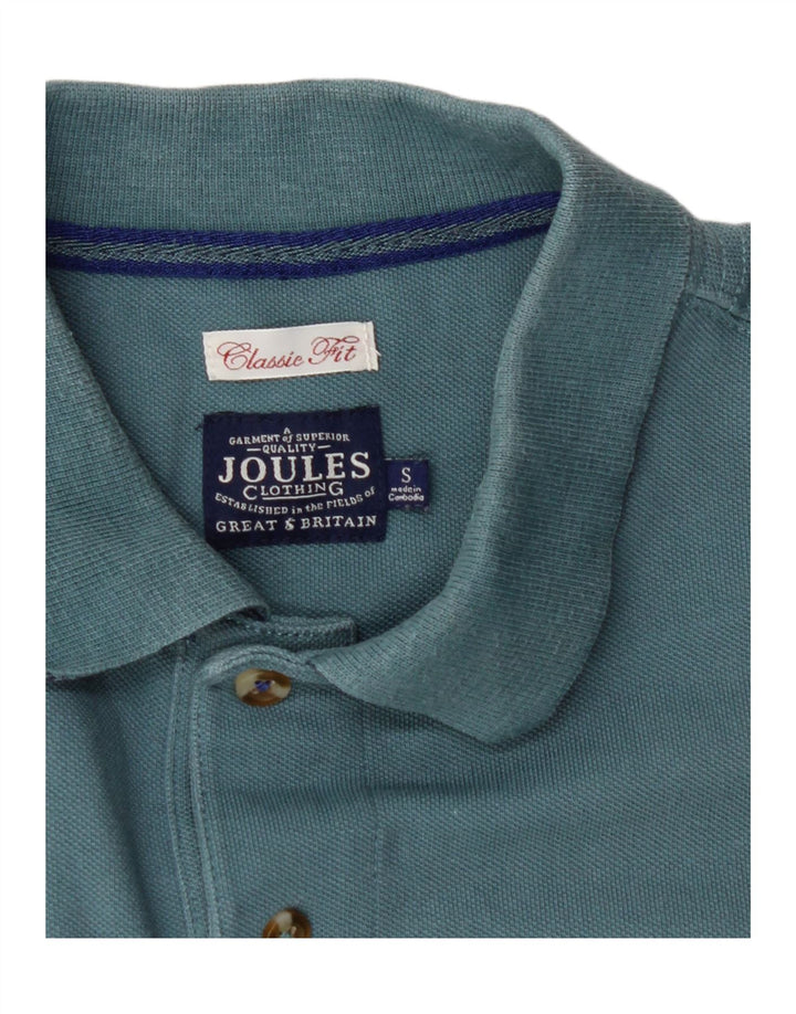 JOULES Mens Classic Fit Polo Shirt Small Blue Vintage Joules and Second-Hand Joules from Messina Hembry 