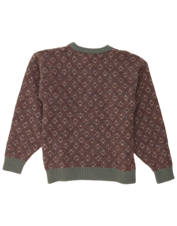 RON CHERESKIN Womens Crew Neck Jumper Sweater UK 14 Large Brown