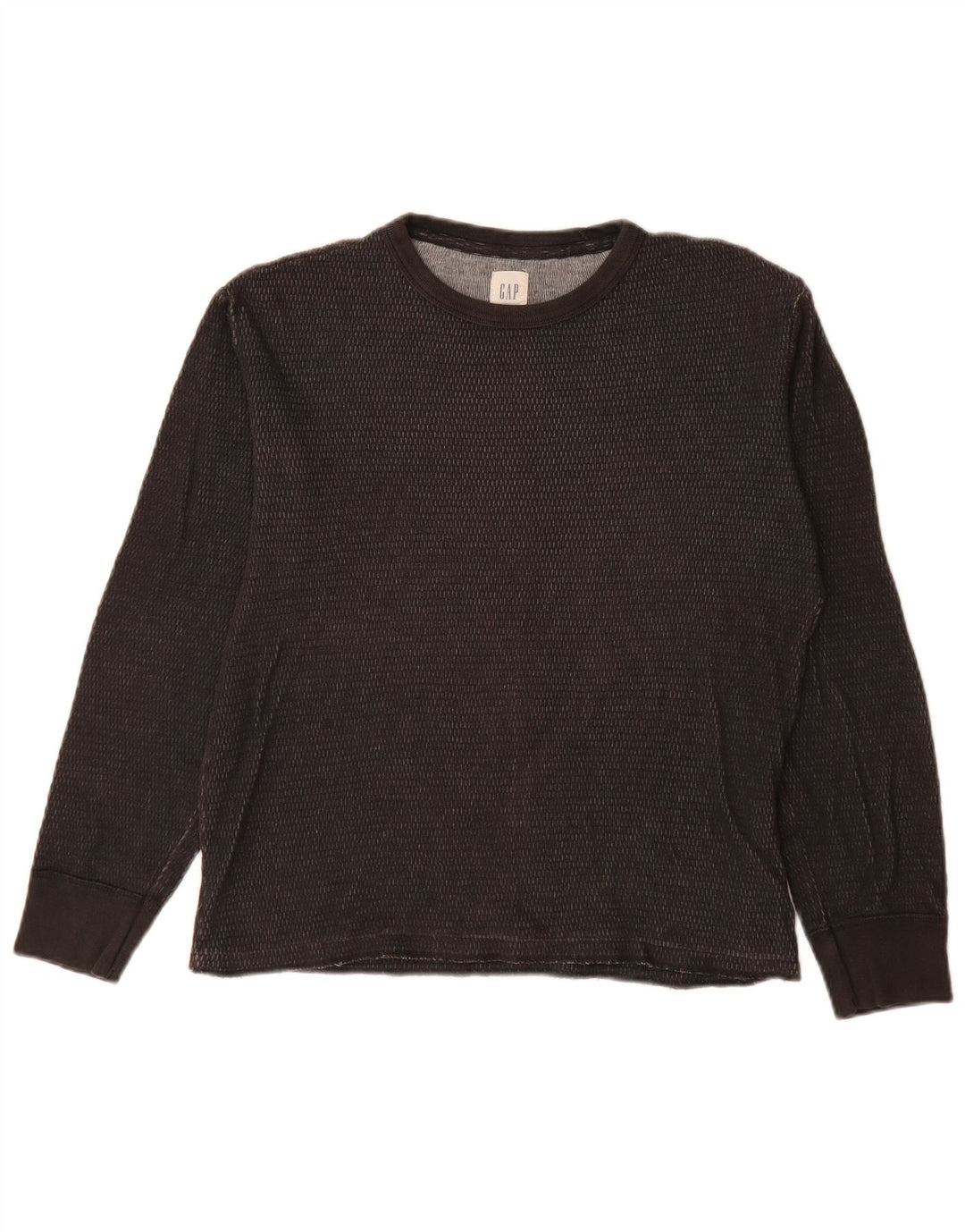 Gap Mens Loose Fit Top Long Sleeve XS Grey Cotton