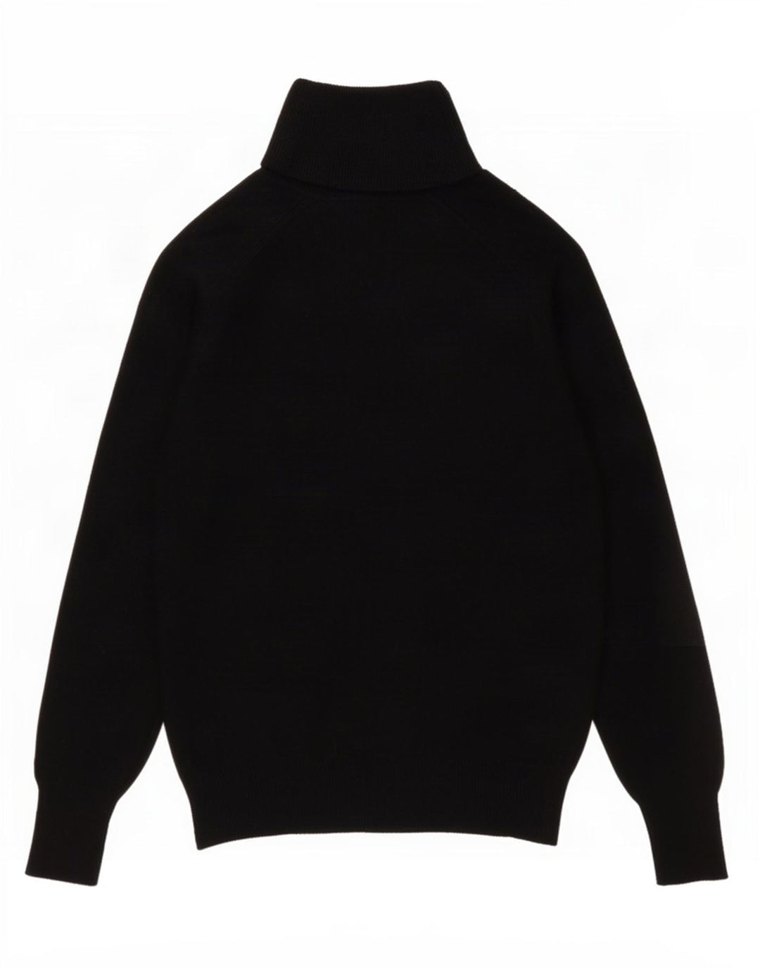 Zara Womens Roll Neck Jumper Sweater UK 10 Small Black Wool