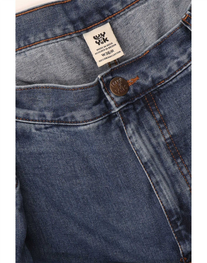 Lucy & Yak Mens Loose Jeans W36 L29 Blue Cotton