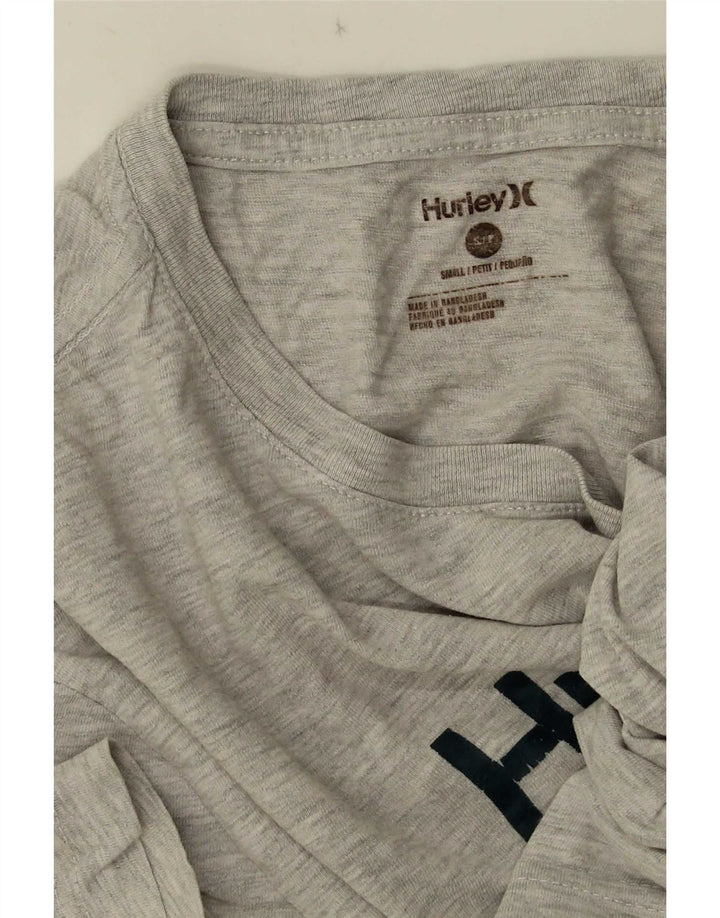 Hurley Mens Graphic T-Shirt Top Small Grey