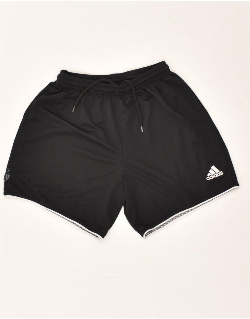 ADIDAS Womens Sport Shorts UK 4 XS Black Polyester | Vintage Adidas | Thrift | Second-Hand Adidas | Used Clothing | Messina Hembry 