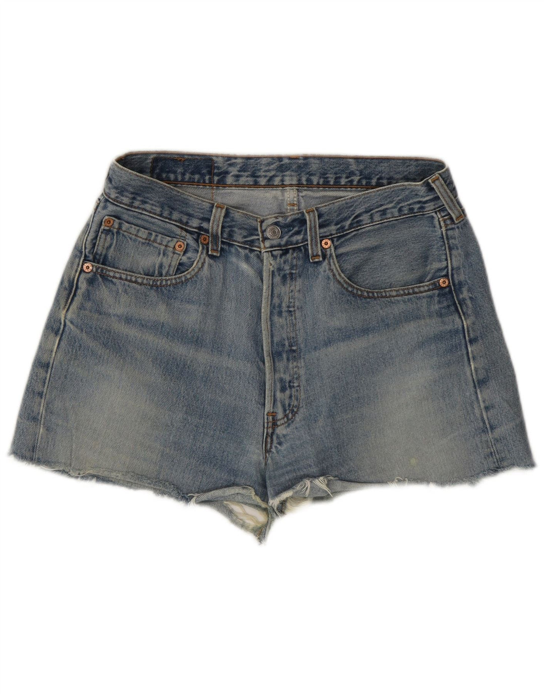 Levi's Womens 501 High Waist Denim Hot Pants  W31 Medium Blue