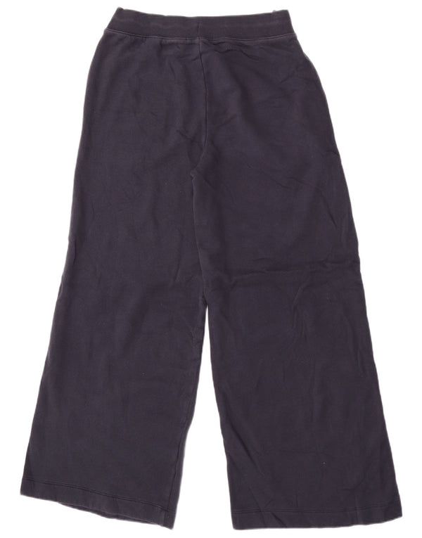Marks & Spencer Womens Tracksuit Trousers UK 10 Small Navy Blue Cotton