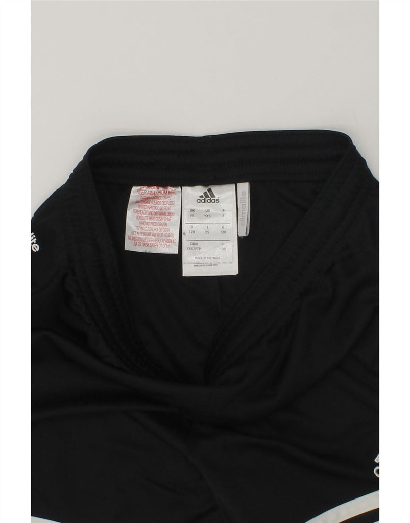 ADIDAS Boys Climalite Sport Shorts 7-8 Years Black Polyester | Vintage Adidas | Thrift | Second-Hand Adidas | Used Clothing | Messina Hembry 