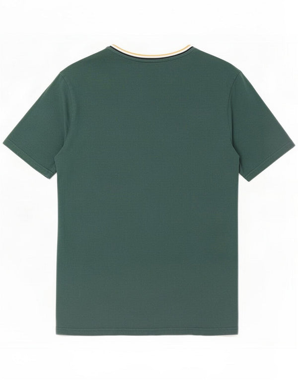 Jack & Jones Mens Graphic T-Shirt Top Large Green Cotton