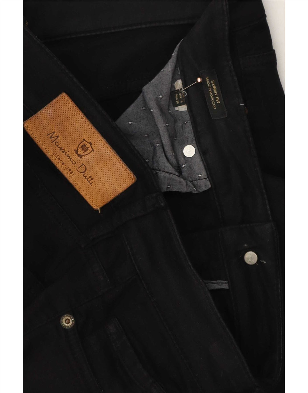 Massimo Dutti Womens Skinny Jeans EU 40 Medium W30 L29 Black