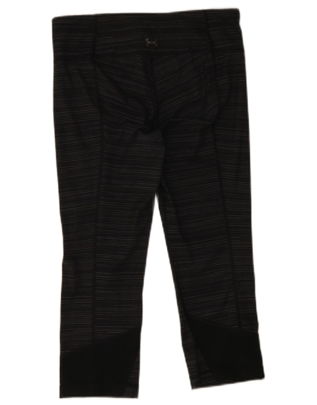 Under Armour Womens Capri Leggings UK 10 Small Grey Striped Polyester