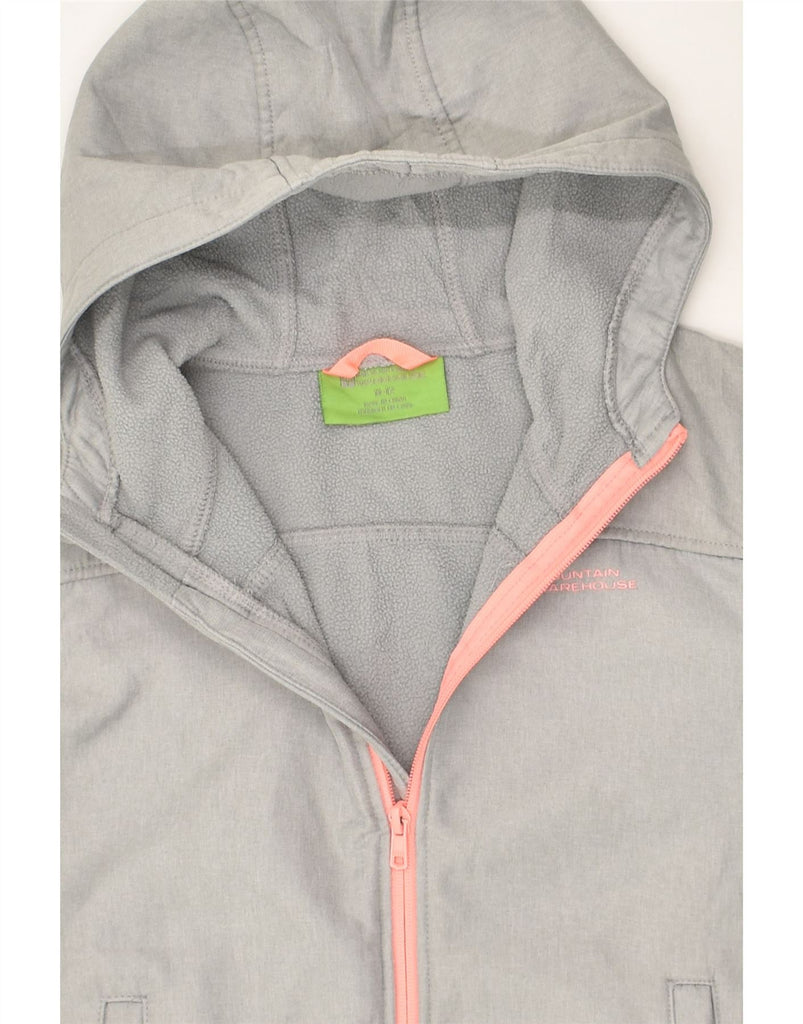 MOUNTAIN WAREHOUSE Girls Zip Hoodie Sweater 11-12 Years Grey Polyester | Vintage Mountain Warehouse | Thrift | Second-Hand Mountain Warehouse | Used Clothing | Messina Hembry 