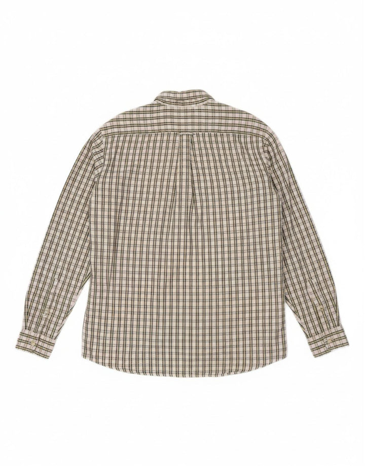 GANT Mens Shirt Medium White Check Cotton
