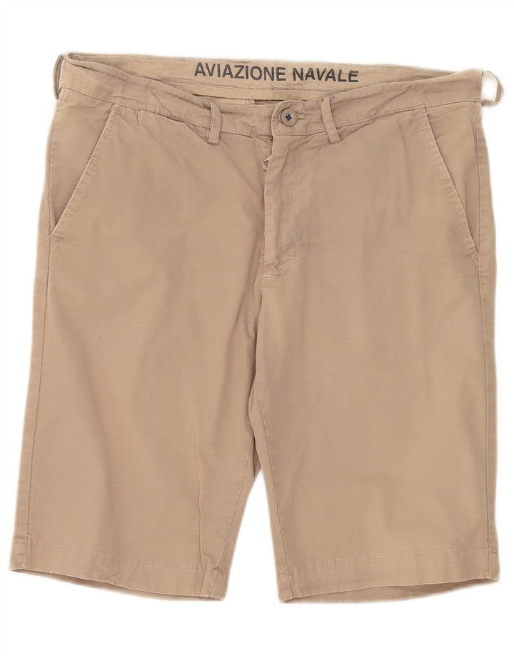 Aviazione Navale Mens Chino Shorts W34 Large Beige