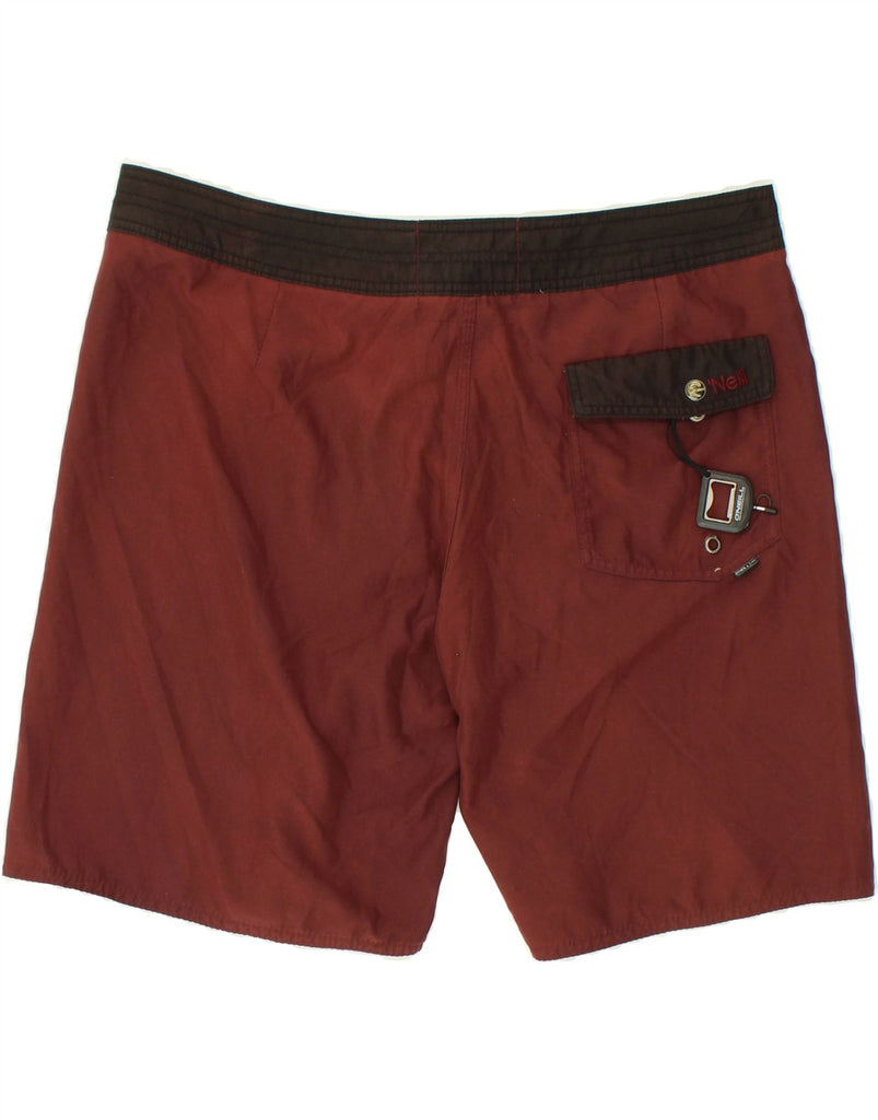 O'NEILL Mens Swimming Shorts XL Burgundy Polyester | Vintage O'Neill | Thrift | Second-Hand O'Neill | Used Clothing | Messina Hembry 