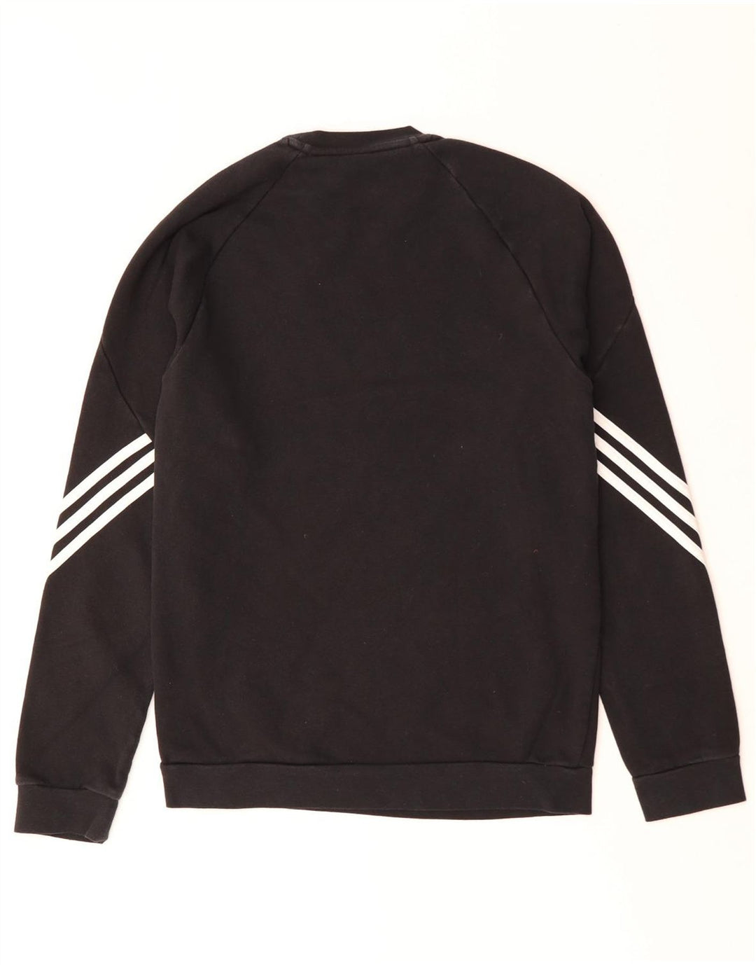 ADIDAS Mens Sweatshirt Jumper Small Black Cotton