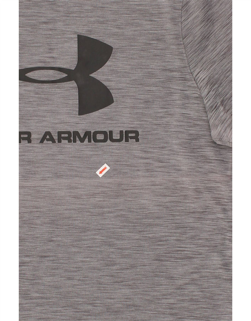UNDER ARMOUR Mens Graphic T-Shirt Top Large Grey Flecked | Vintage Under Armour | Thrift | Second-Hand Under Armour | Used Clothing | Messina Hembry 