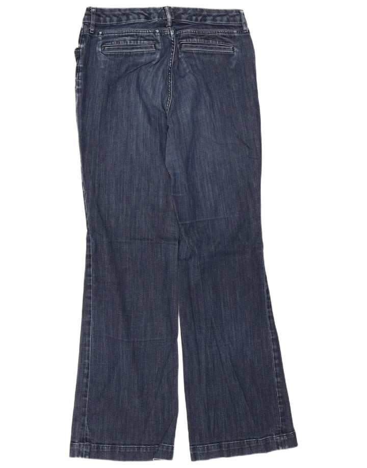 Eddie Bauer Womens Curvy Bootcut Jeans US 10 Large W32 L31 Navy Blue Cotton