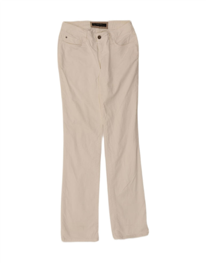 ZARA Womens Basic Straight Casual Trousers EU 38 Small W29 L32 White Vintage Zara and Second-Hand Zara from Messina Hembry 