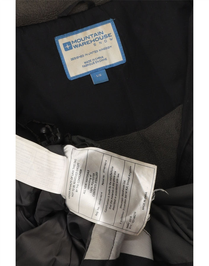Mountain Warehouse Mens Windbreaker Jacket UK 40 Large Black Colourblock