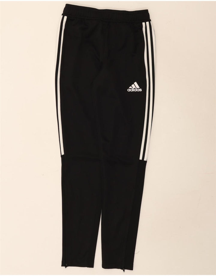 Adidas Mens Aeroready Tracksuit Trousers Small Black Polyester