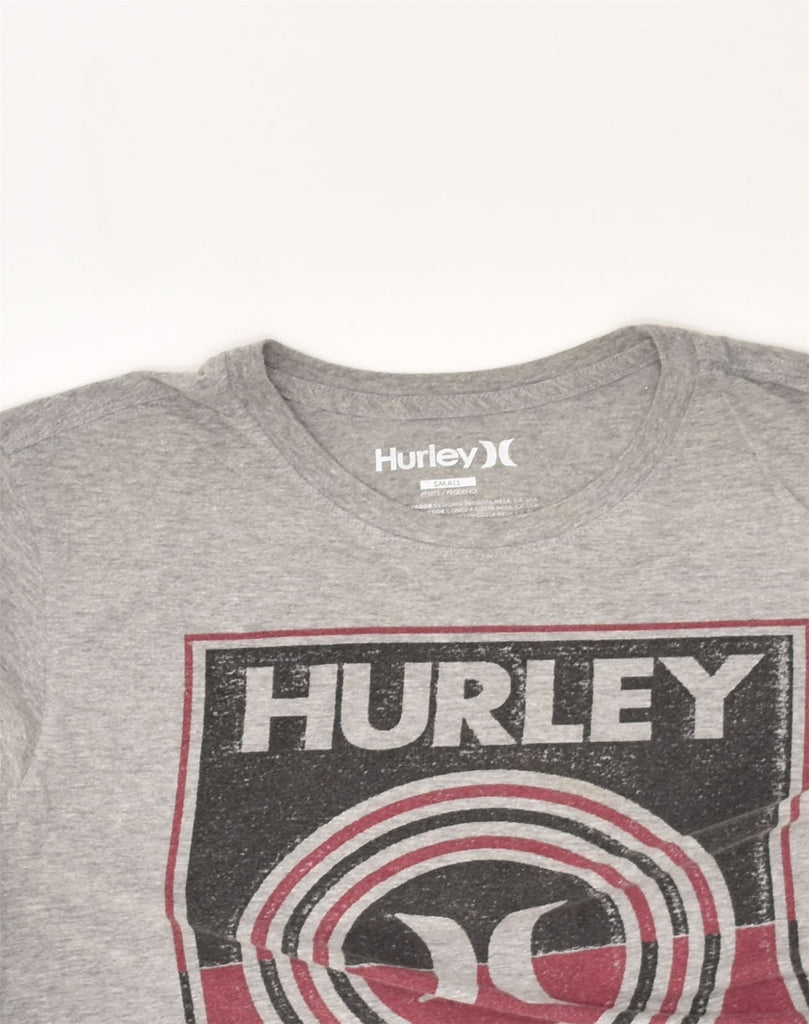 HURLEY Mens Graphic T-Shirt Top Small Grey Cotton | Vintage Hurley | Thrift | Second-Hand Hurley | Used Clothing | Messina Hembry 