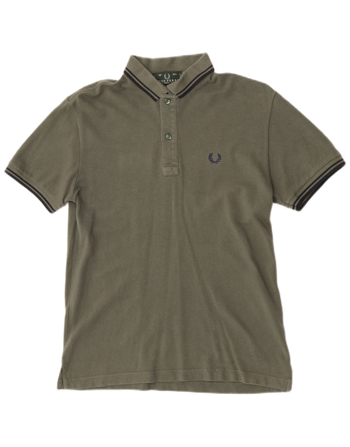 Fred Perry Mens Polo Shirt XS Green Cotton
