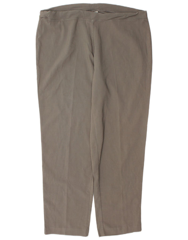 Marks & Spencer Womens Autograph Casual Trousers UK 18 XL W40 L31 Grey