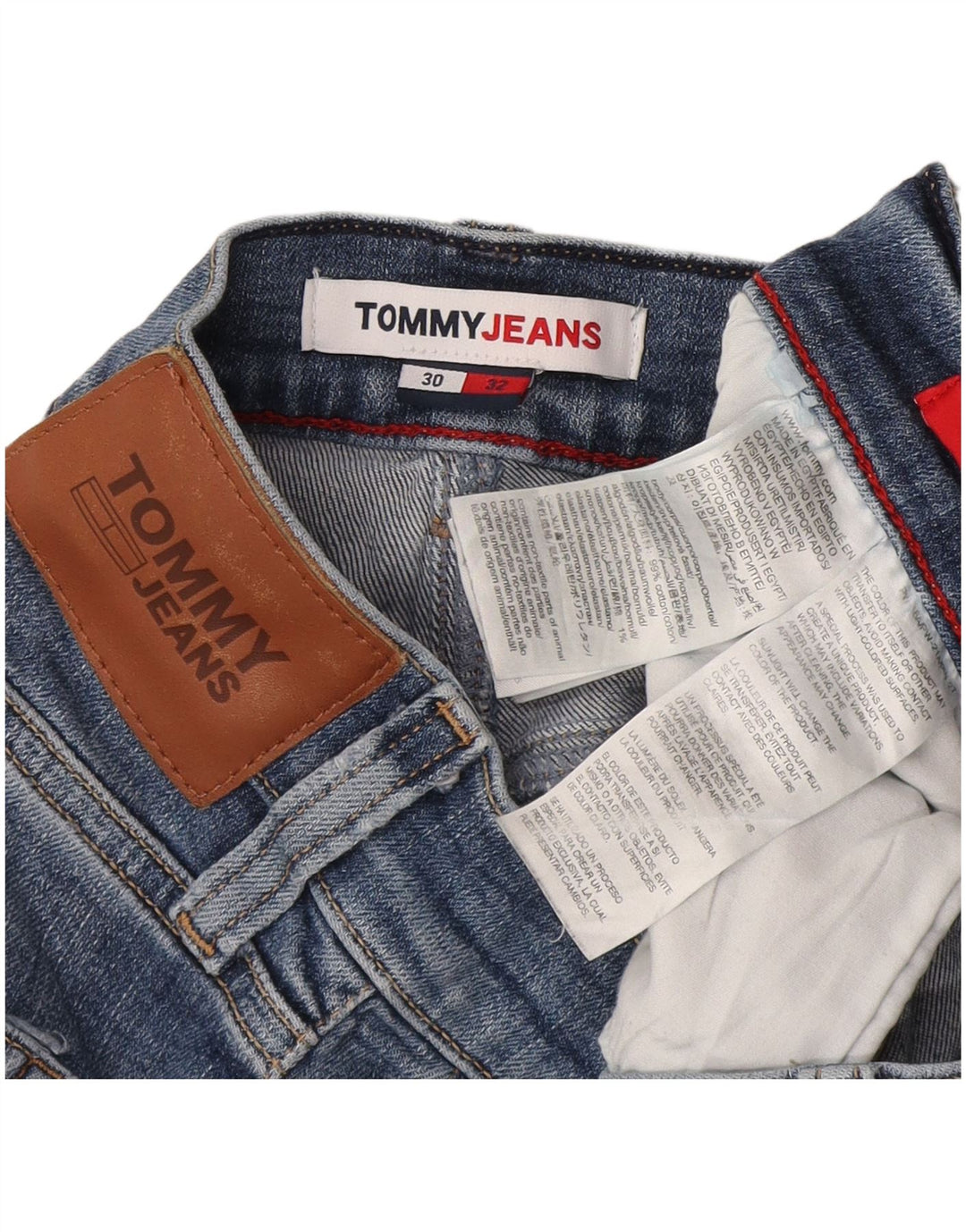 Tommy Hilfiger Womens Slim Jeans W30 L32 Blue Cotton